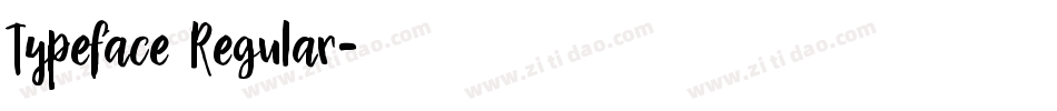 Typeface Regular字体转换